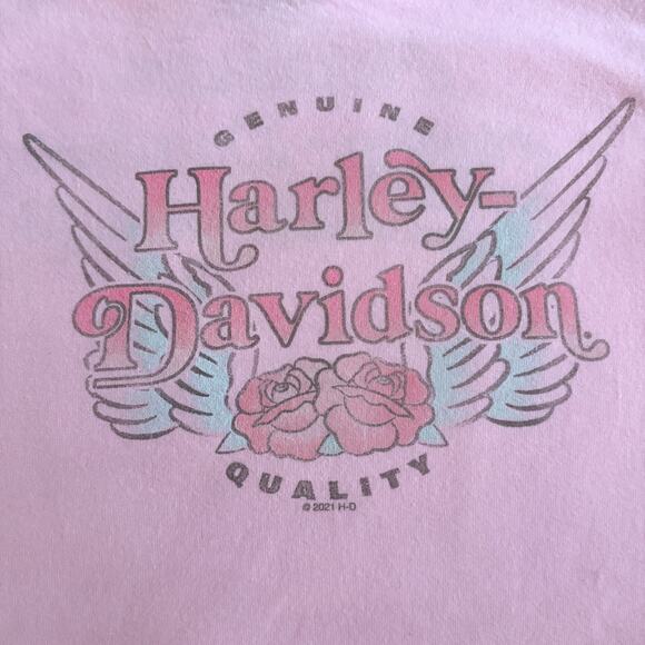 Harley-Davidson Pink Hellbender Atlanta Tee L - Picture 1 of 5